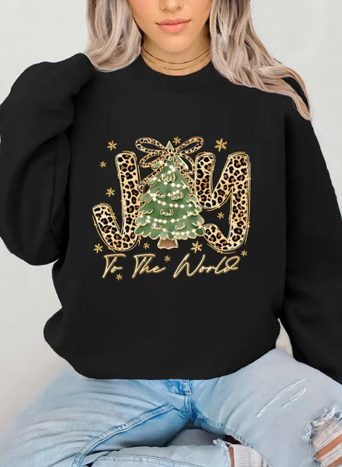 Joy to the World Glitter Screen Print