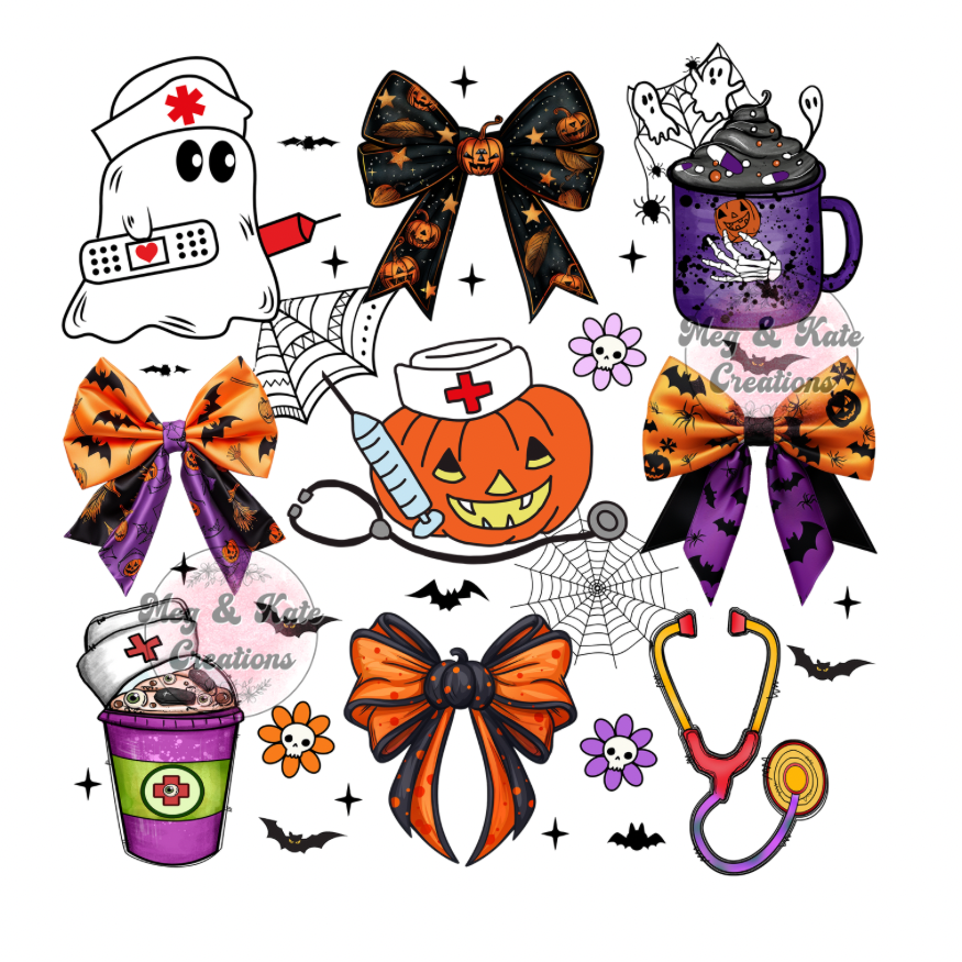 Halloween Medical Collage DTF TRANSFER