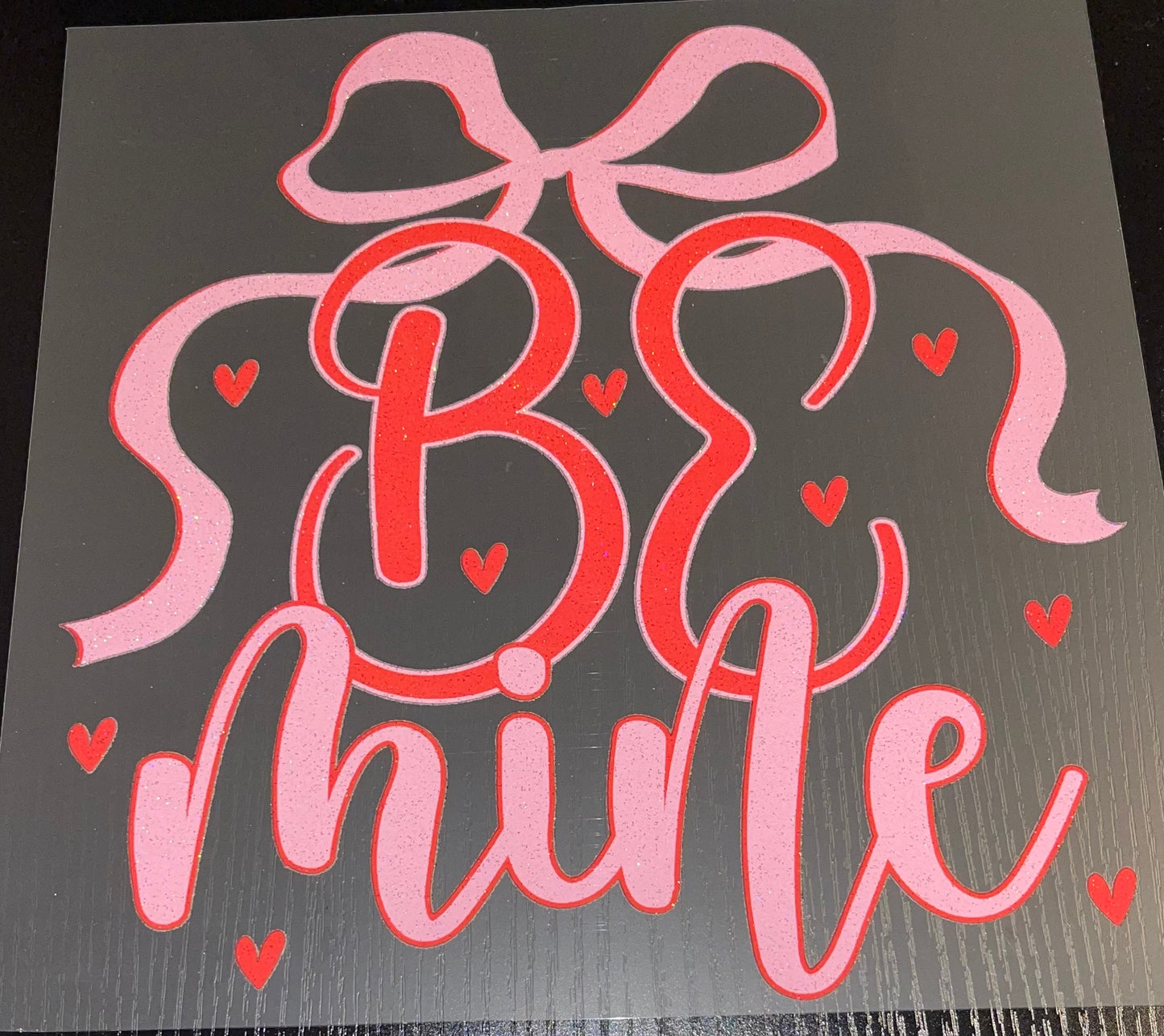 Be Mine Glitter Screen Print