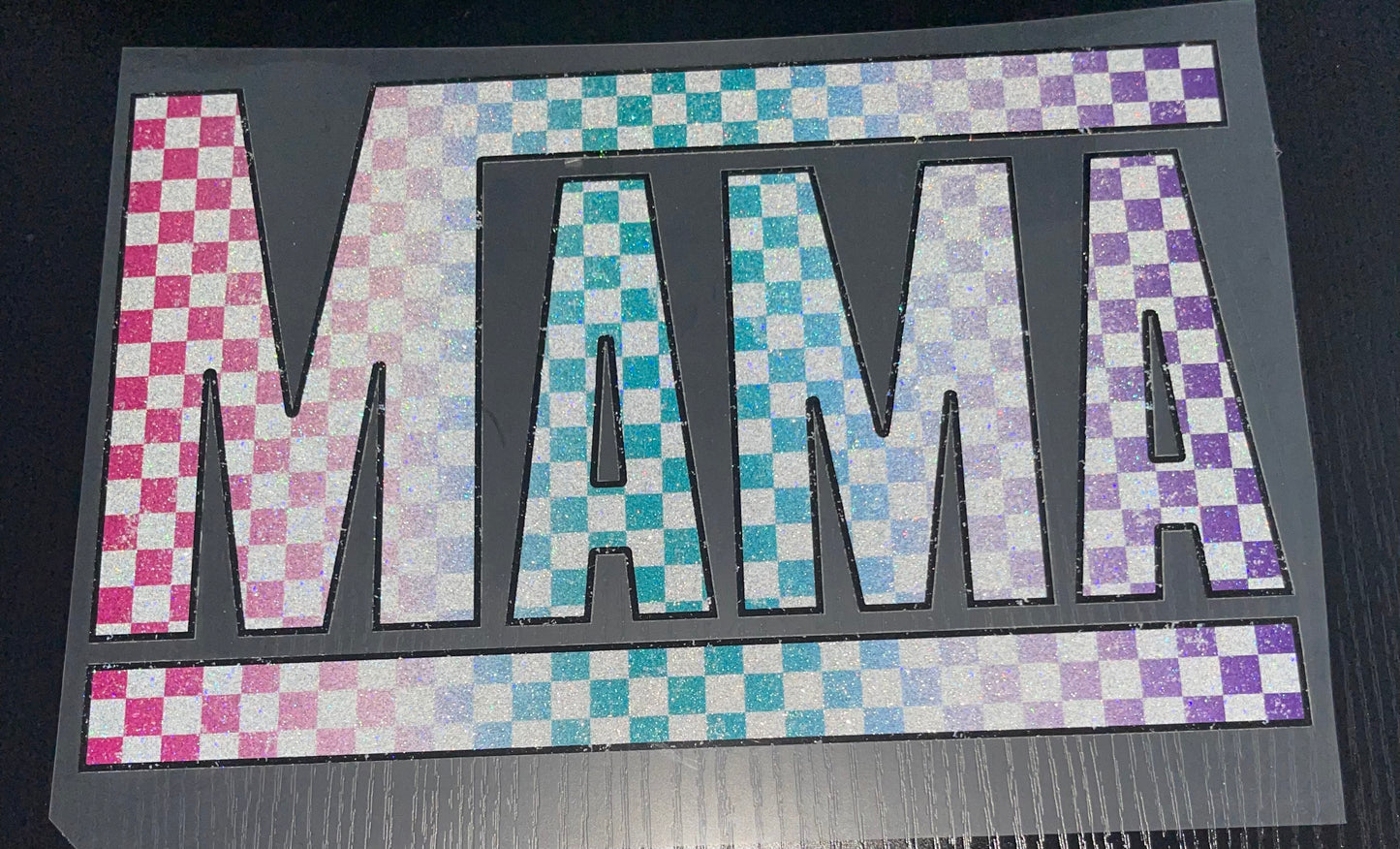 Mama Vans Glitter Screen Print