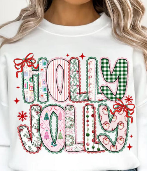 Holly Jolly Glitter Screen Print