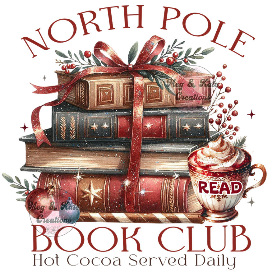 North Pole Book Club DTF TRANSFER