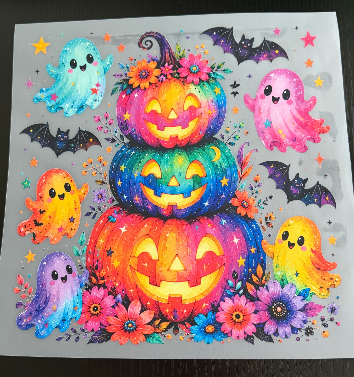 Colorful Pumpkins DTF Transfer