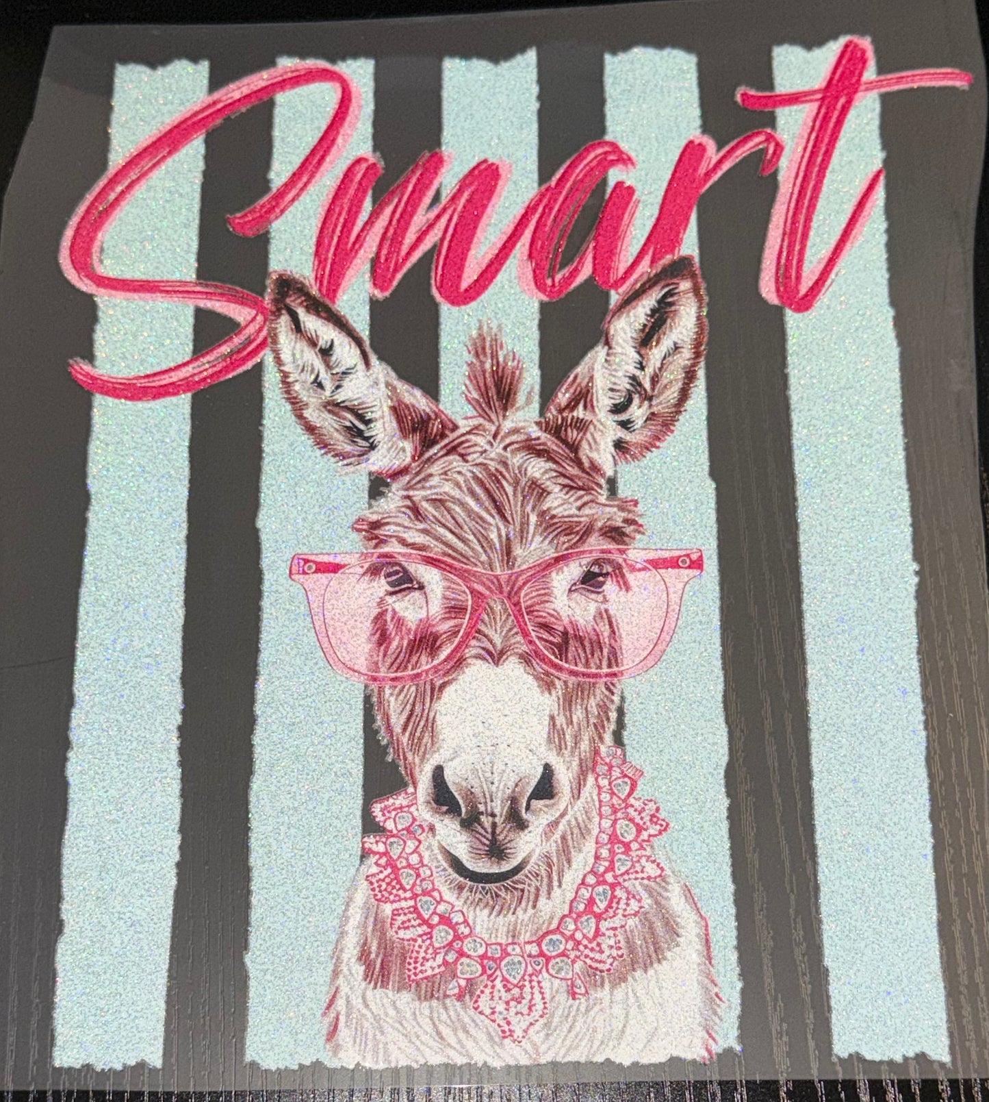 Smart Ass Glitter Screen Print