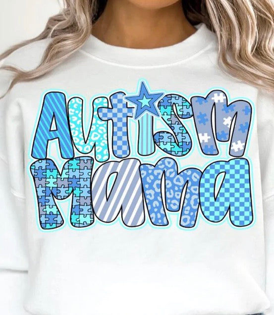 *PREORDER* Autism Mama Glitter Screen Print