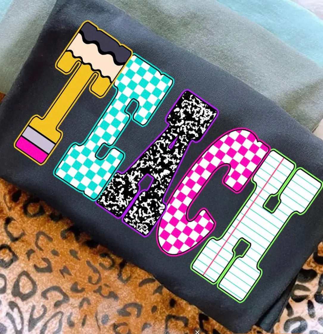 *PREORDER* Teach #2 Glitter Screen Print