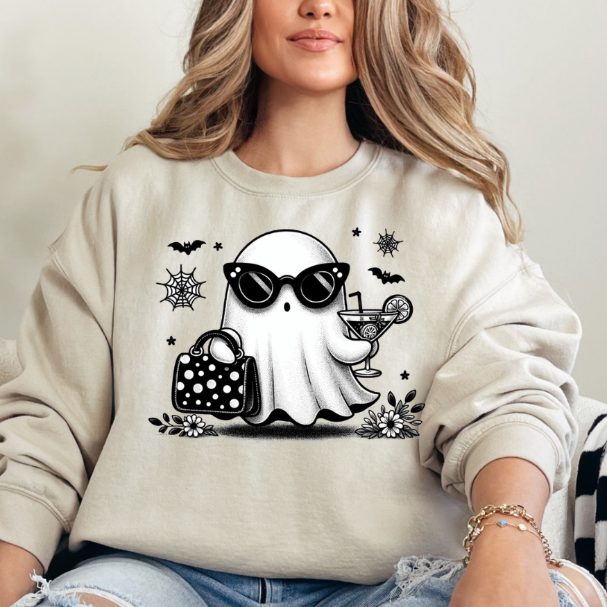Ghost with Cocktail