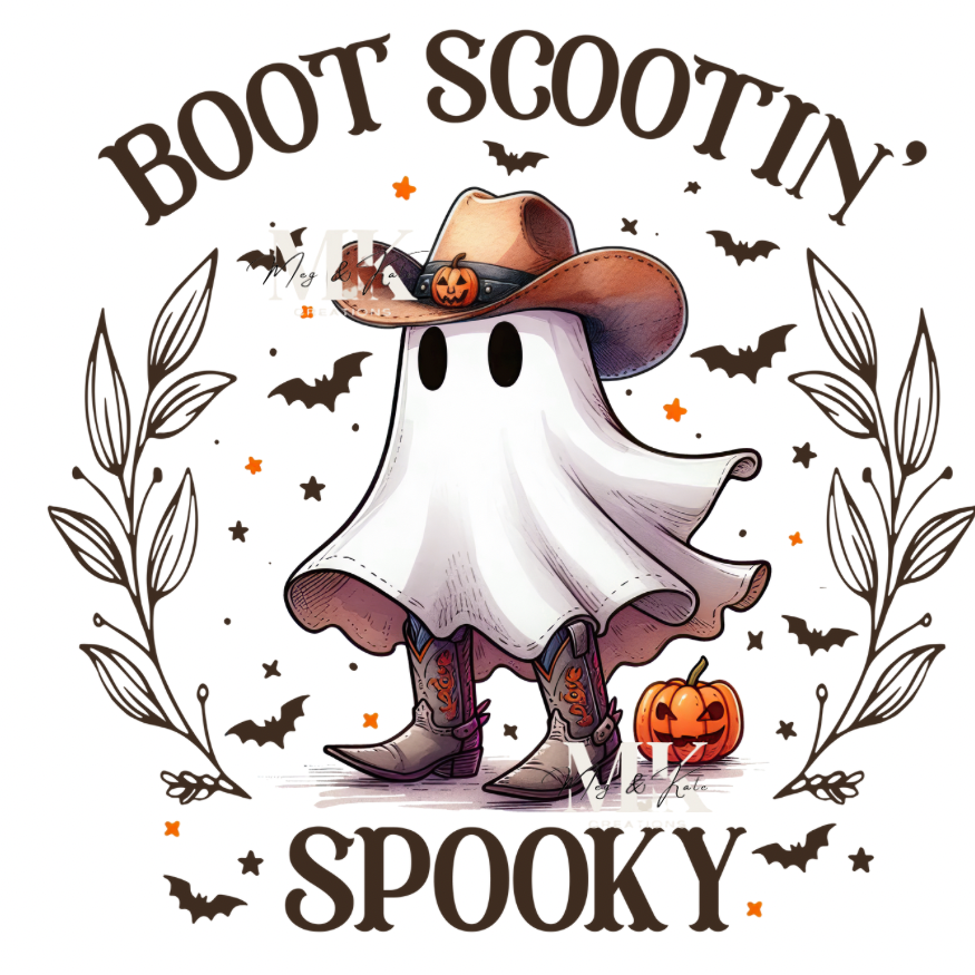 Boot Scootin Spooky DTF TRANSFER