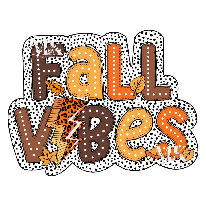 Polka Dot Fall Vibes DTF TRANSFER