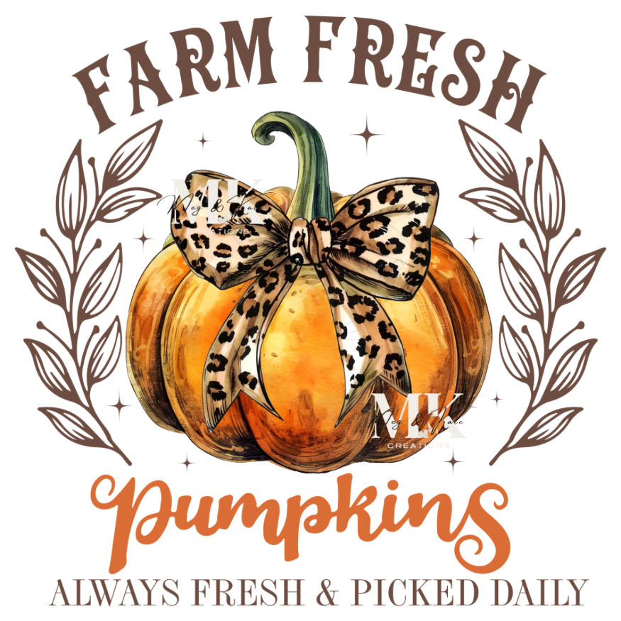 Farm Fresh Pumpkin DTF TRANSFER