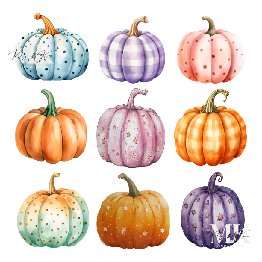 Fall Pumpkins DTF TRANSFER