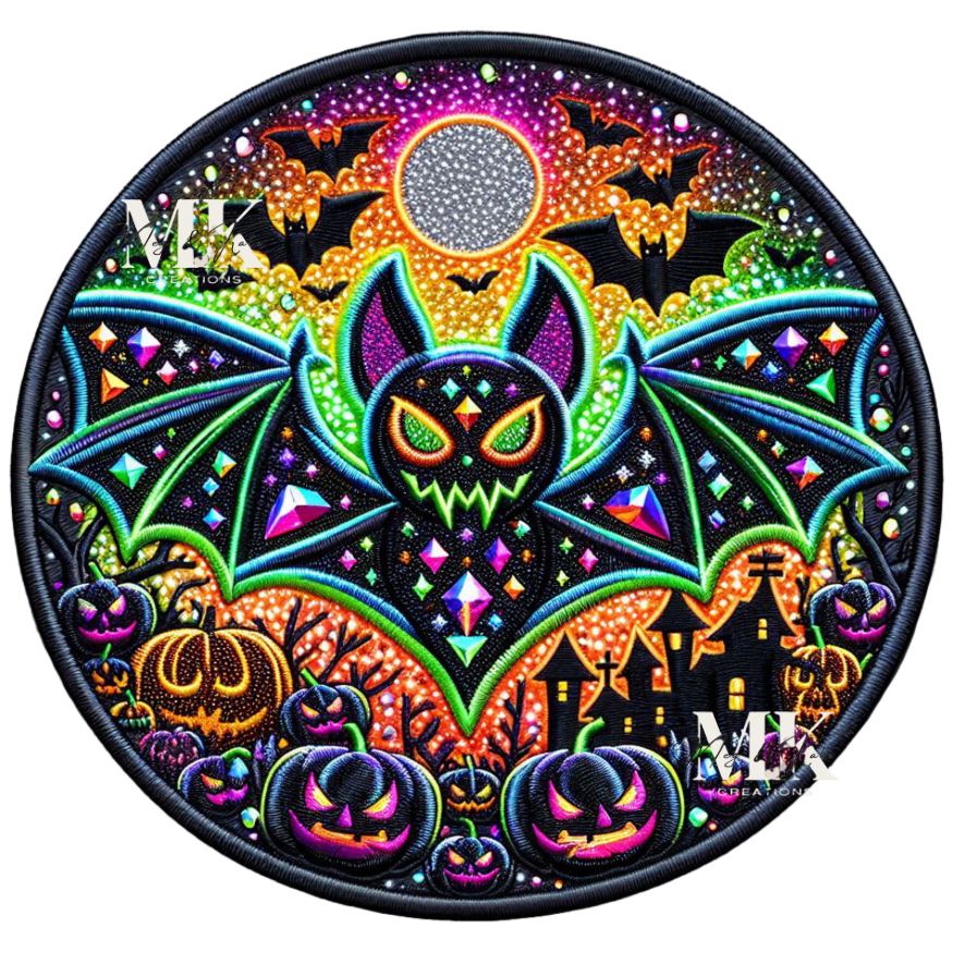 Colorful Bat DTF TRANSFER