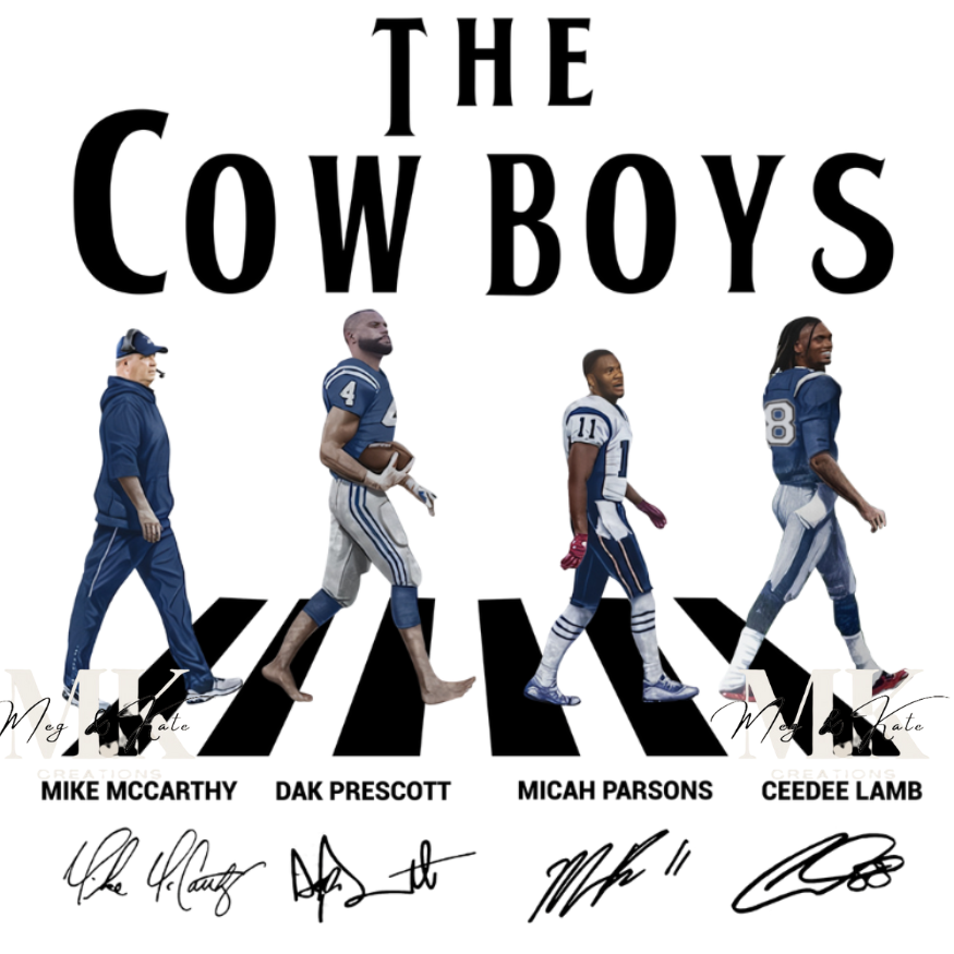 The Cowboys Walking UV DTF WRAP