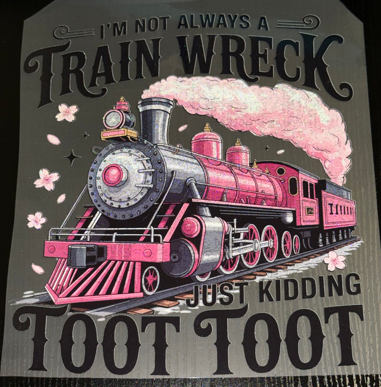 *PREORDER* Train Wreck Glitter Screen Print