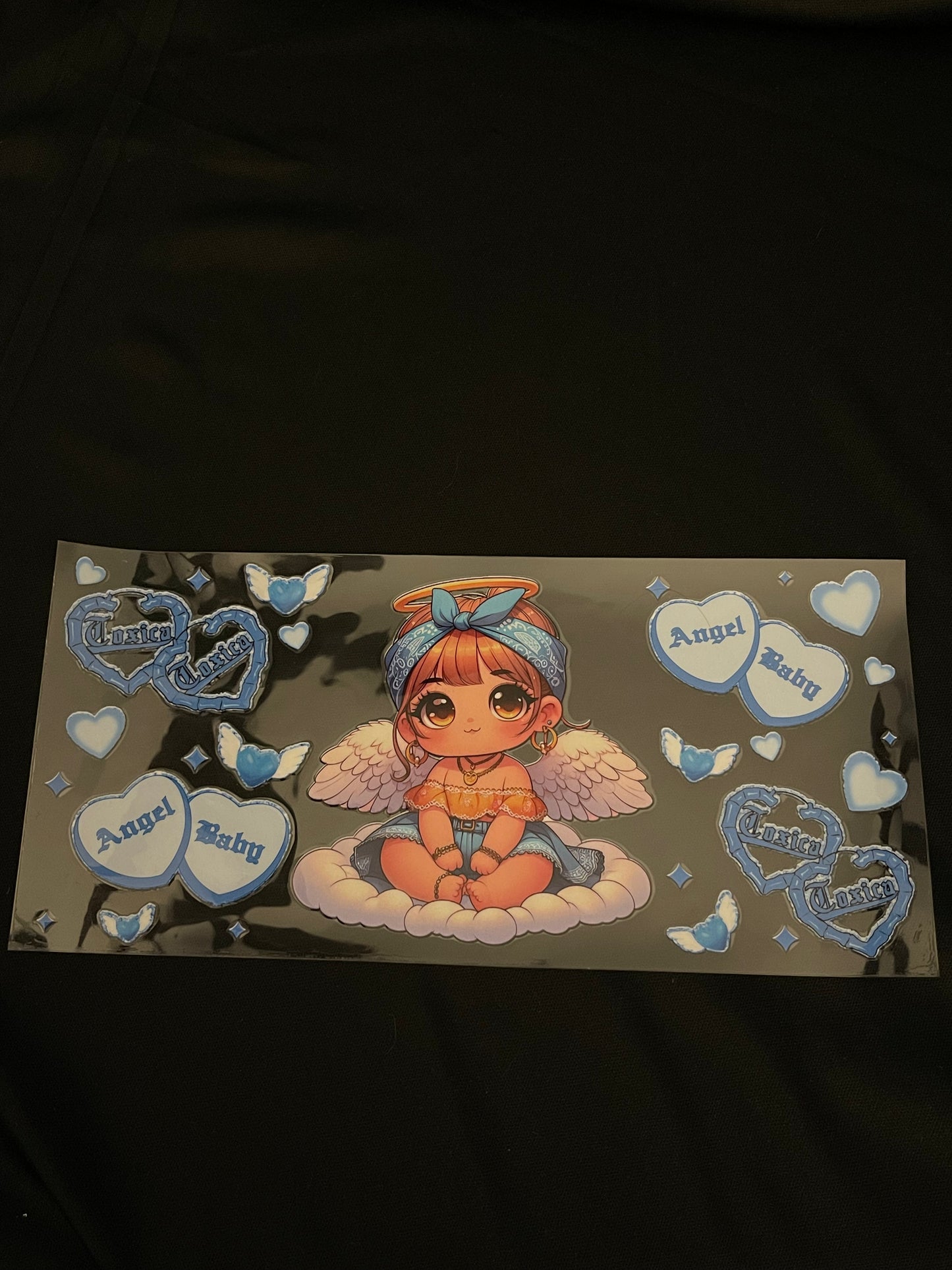 Blue Angel Baby UV DTF WRAP