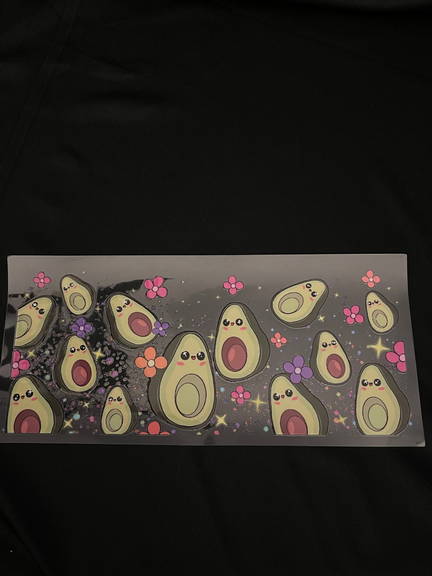 Avocados & Flowers #2 UV DTF WRAP