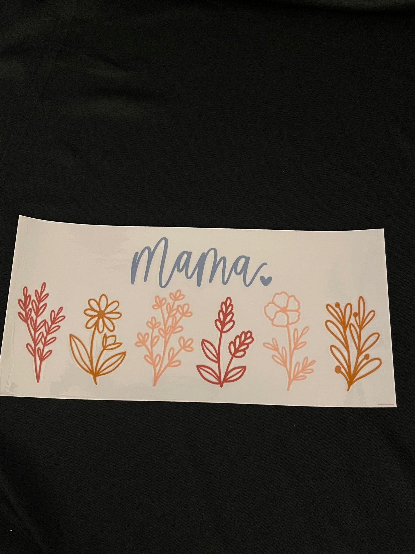 Mama Flowers UV DTF WRAP