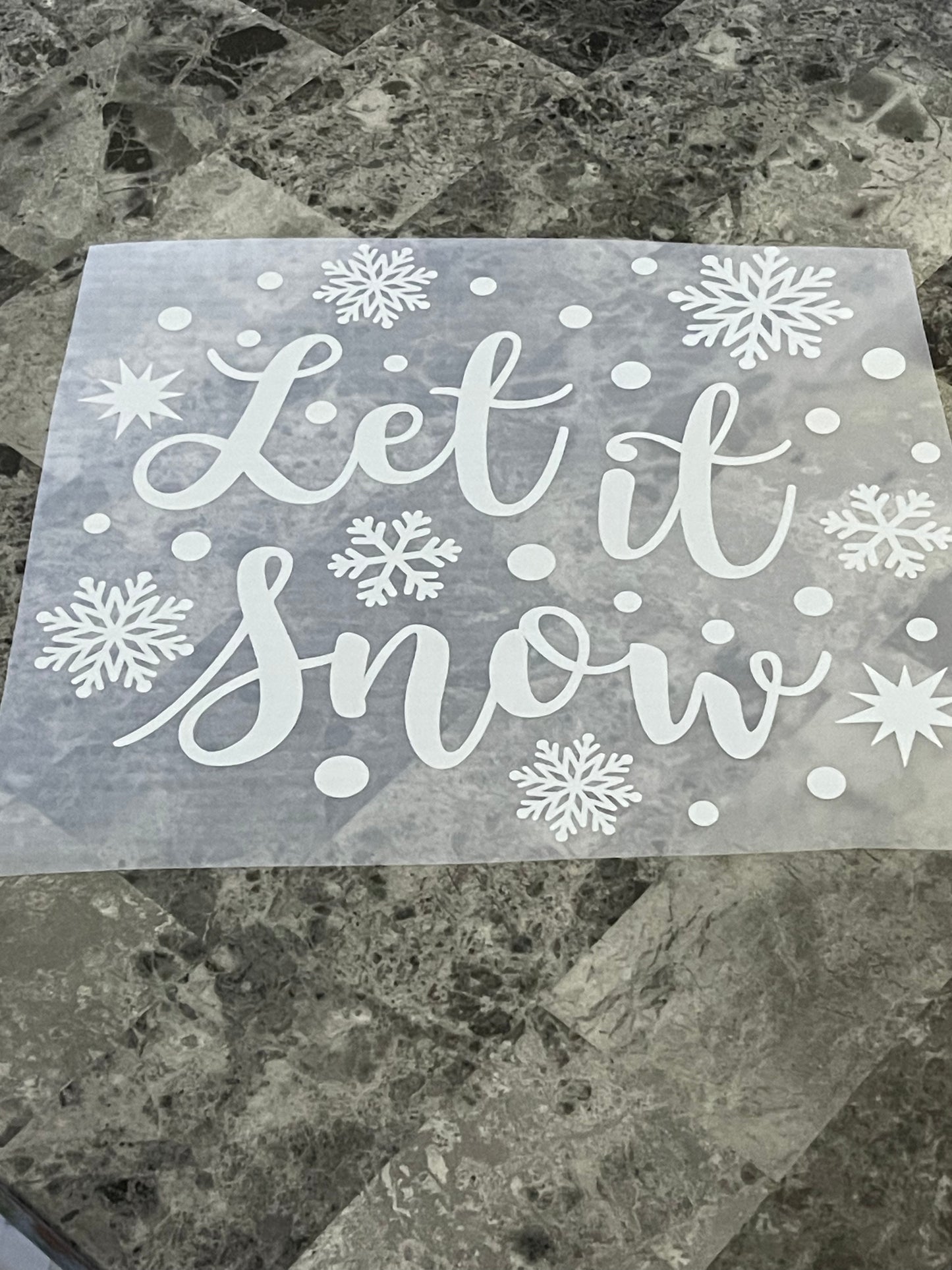 Let It Snow DTF TRANSFER