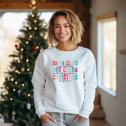 Pink Santa Hot Cocoa Christmas