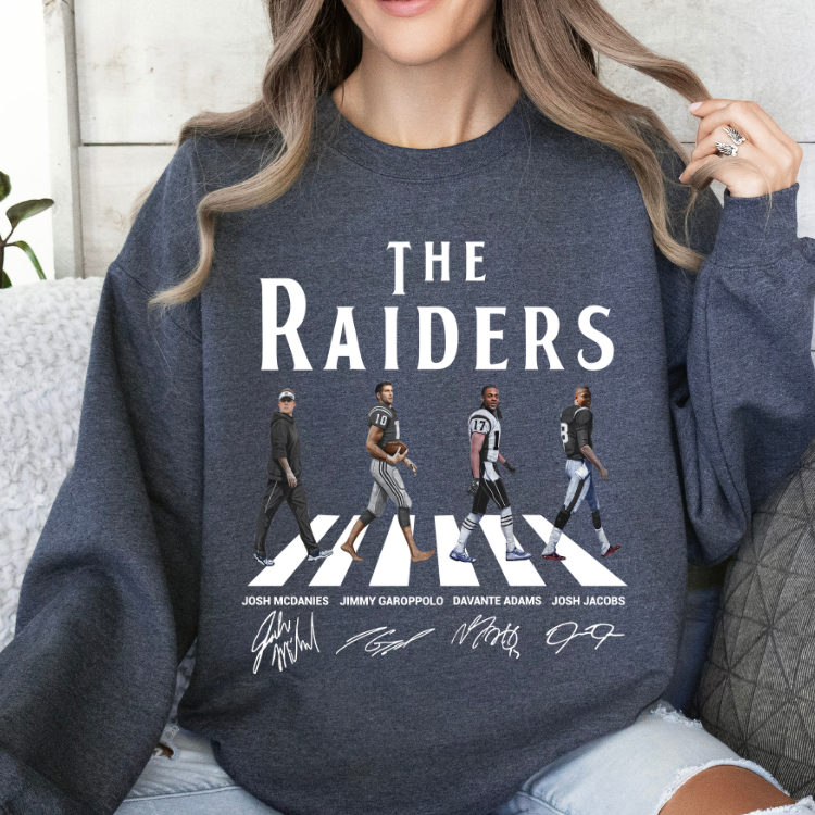 The Raiders Walking in White