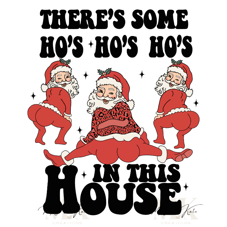 There's Some Ho's Ho's Ho's In this House DTF TRANSFER