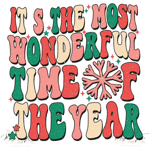 Retro It's the Most Wonderful Time of the Year DTF TRANSFER