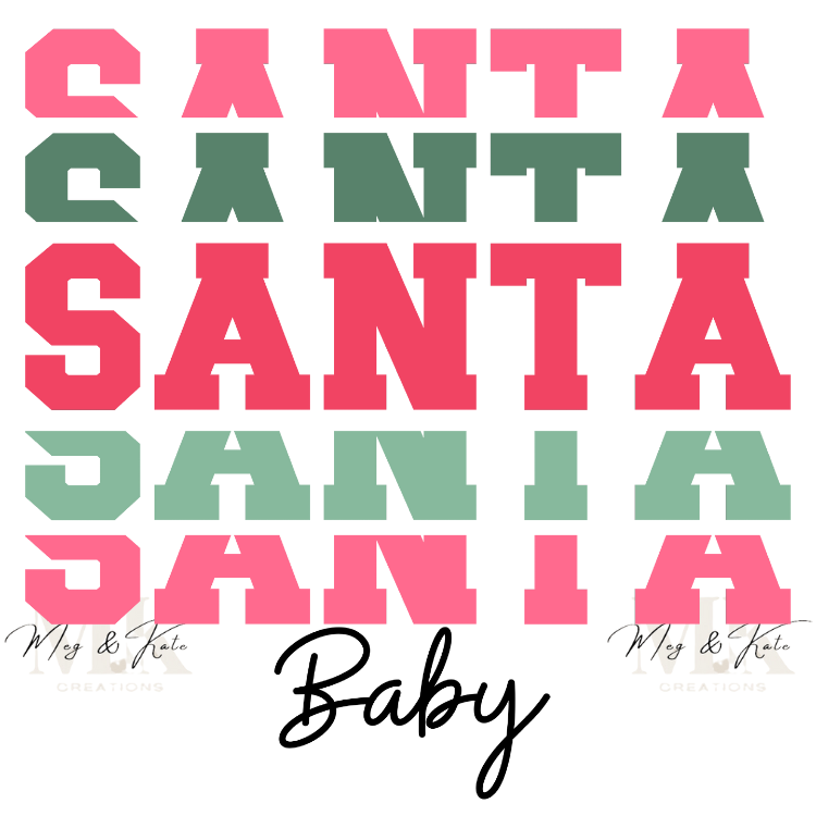 Santa 5X Baby DTF TRANSFER
