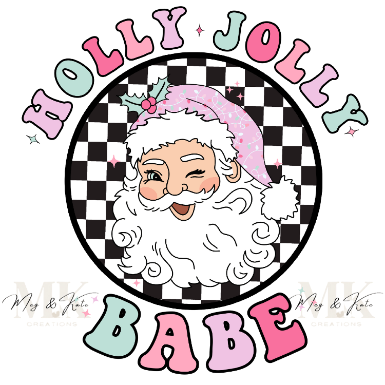 Holly Jolly Babe DTF TRANSFER