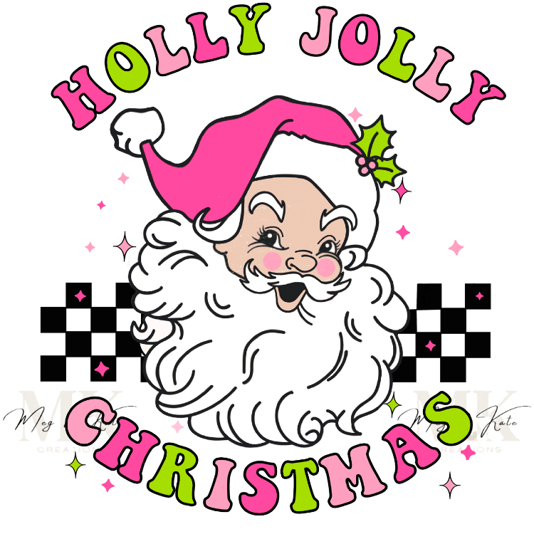 Holly Jolly Christmas DTF TRANSFER