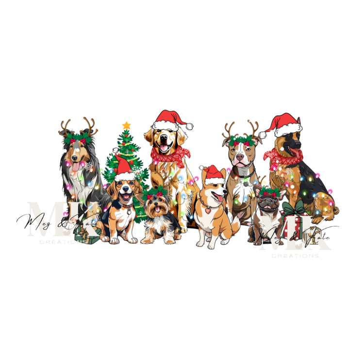 Dogs Christmas #2 DTF TRANSFER