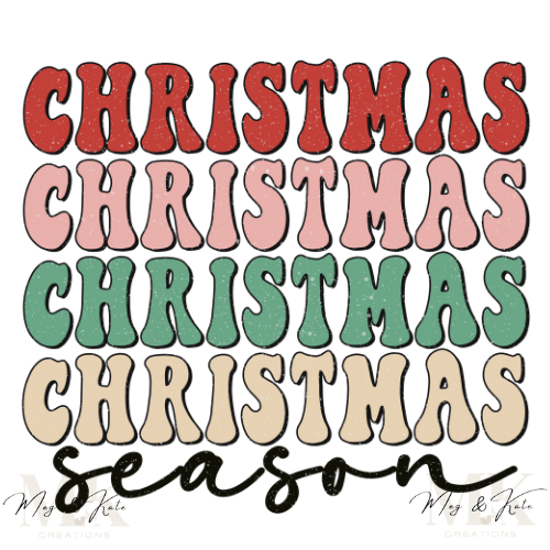 Christmas 4X Season DTF TRANSFER