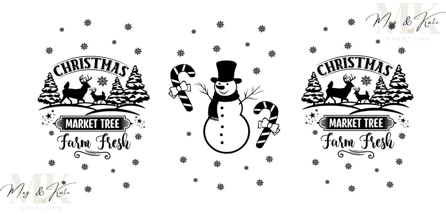 Christmas Farm Fresh UV DTF WRAP