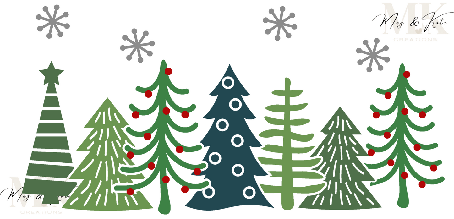 Christmas Trees UV DTF WRAP