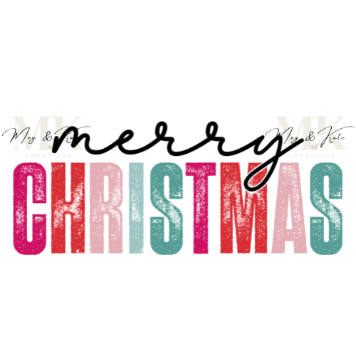 Pinks Merry Christmas DTF TRANSFER