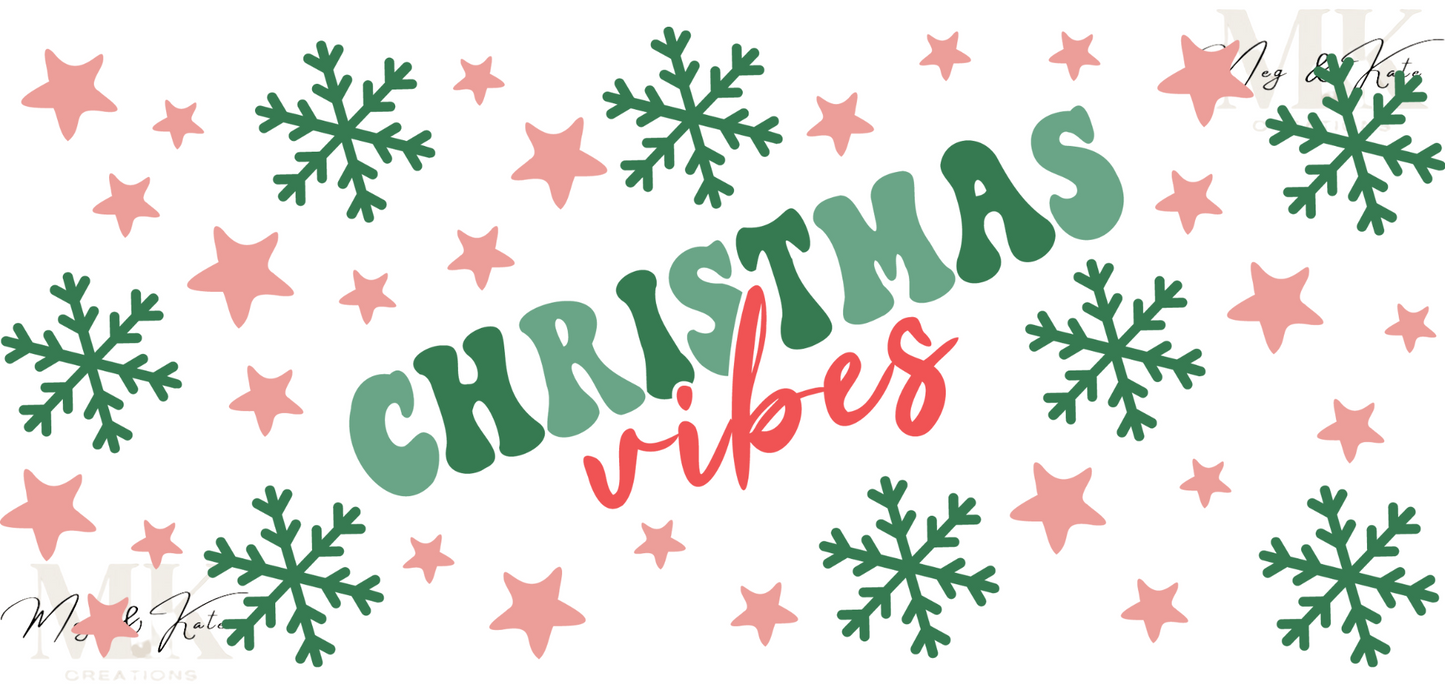 Christmas Vibes UV DTF WRAP