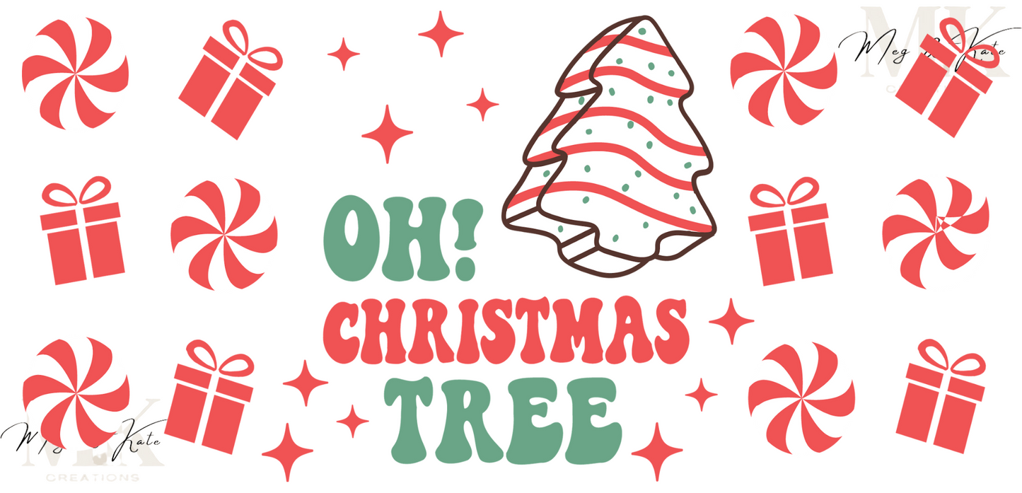Oh! Christmas Tree #2 Cake UV DTF WRAP