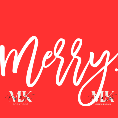 Merry in White DTF TRANSFER