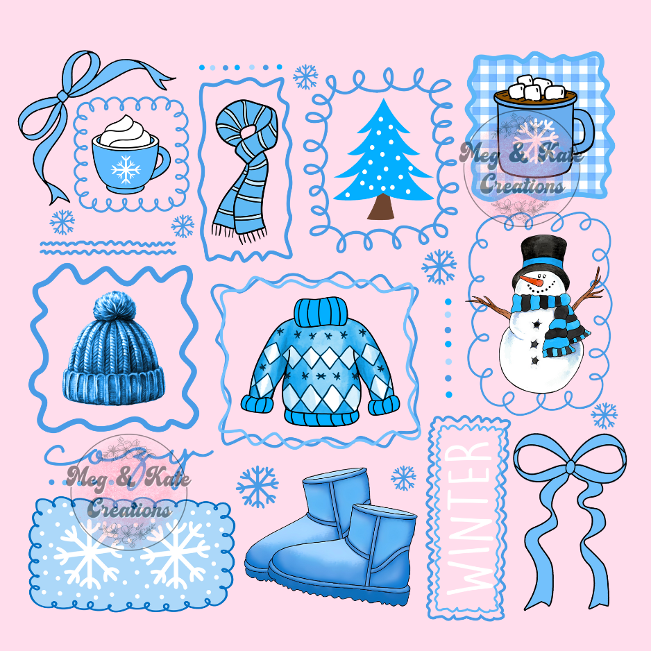 Winter Collage DTF TRANSFER