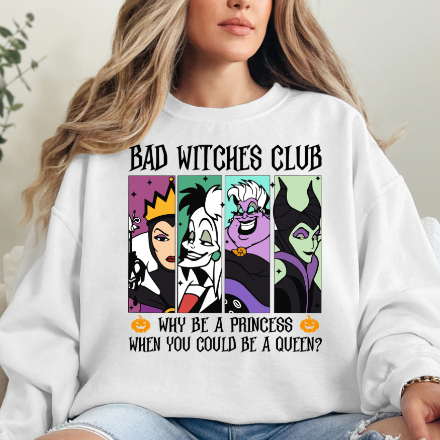 Bad witches club (black letters)