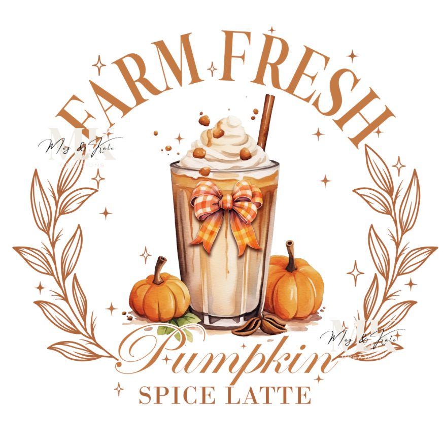 Farm fresh latte DTF TRANSFER