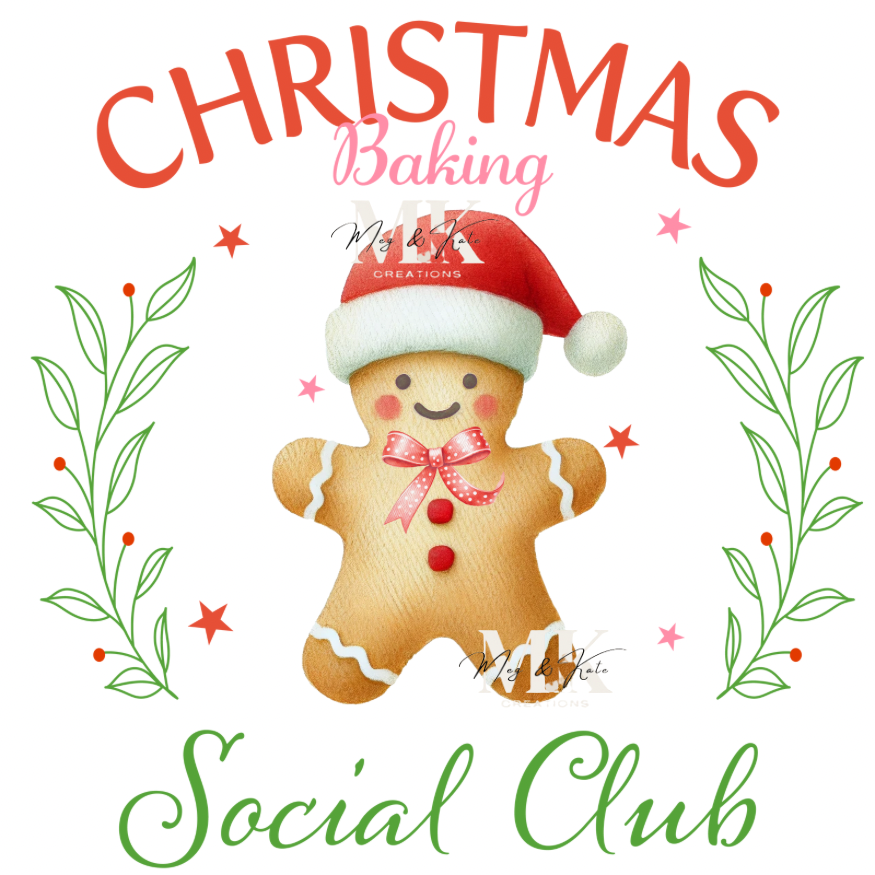 Christmas baking social club DTF TRANSFER