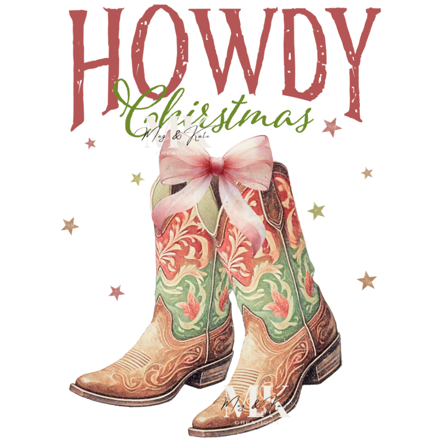 Howdy Christmas DTF TRANSFER