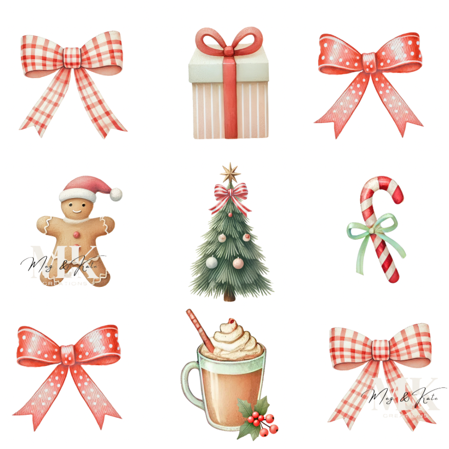 Christmas collage DTF TRANSFER