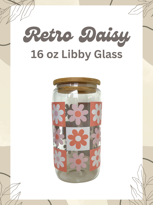 Retro Daisy Libby Glass