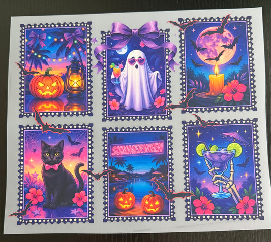 Halloween Stamps DTF Transfer