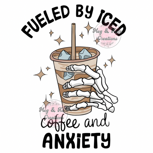 Iced Coffee and Anxiety DTF TRANSFER