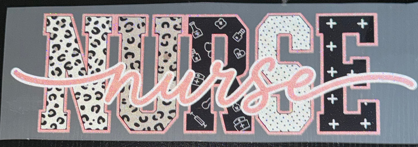 Nurse Glitter Screen Print