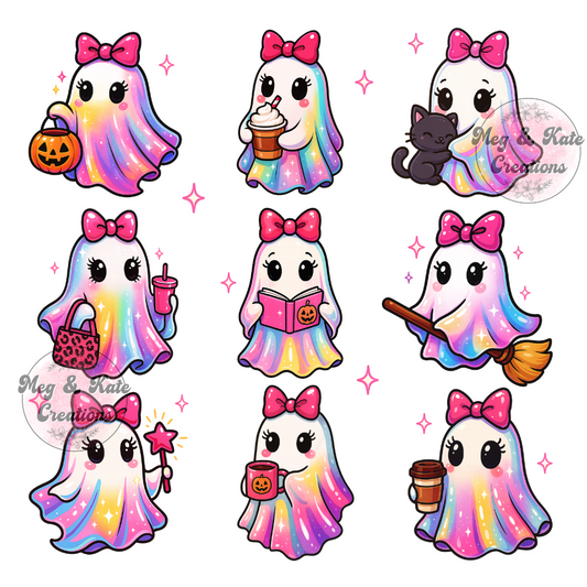 Pink Ghost Coquette DTF TRANSFER