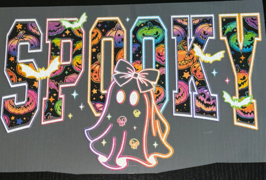 Neon Spooky Glitter Screen Print