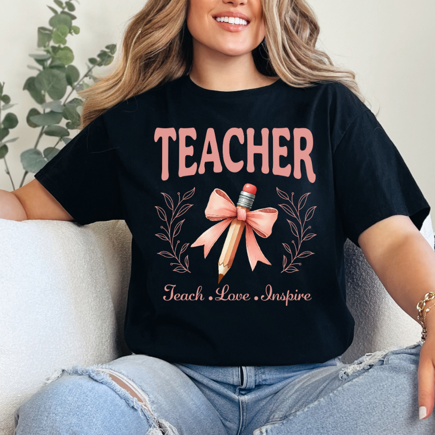 Pink Teach Love Inspire